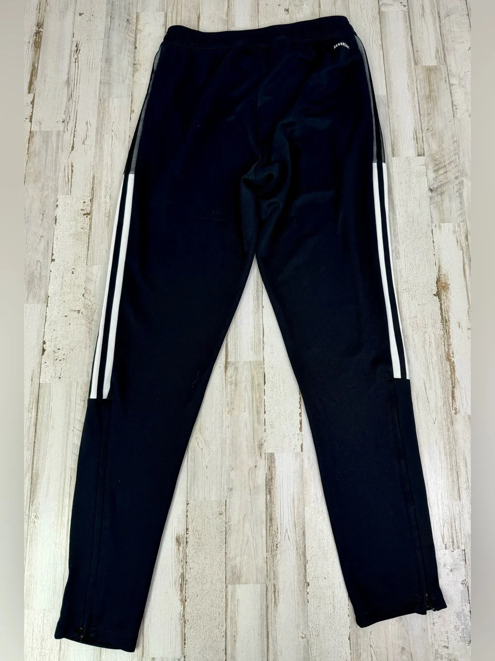 Adidas Climalite Men’s Medium Sweatpants Black White Stripe
